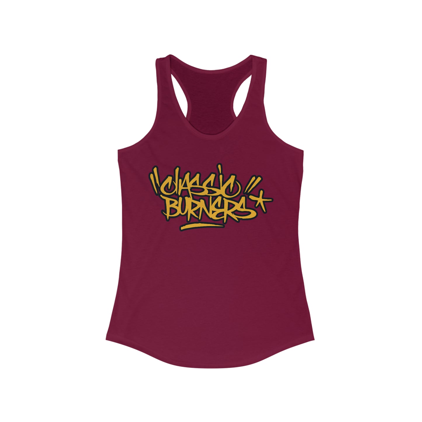 Women's Racerback Tank Classic Burners Logo