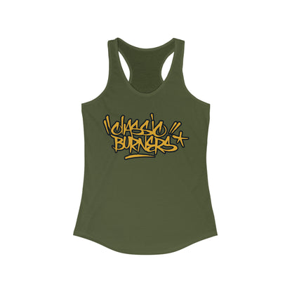 Women's Racerback Tank Classic Burners Logo